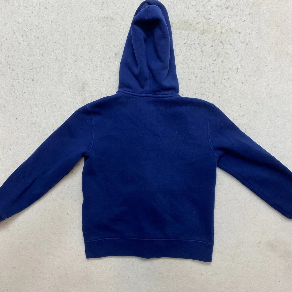 Polo Ralph Lauren Hoodie Kids 6 Blue Yellow Pony Full Zip